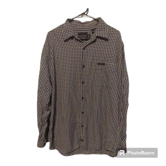 Nautica Size Large long sleeve button up shirt comfy date night fall - Picture 1 of 5